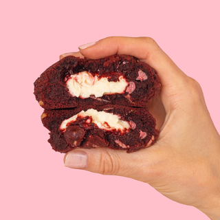 Red Velvet White Chocolate Cheesecake Cookie